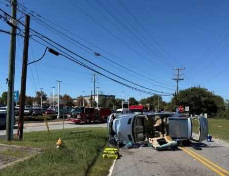 Police: Kernersville crash leaves driver injured after flipping ...