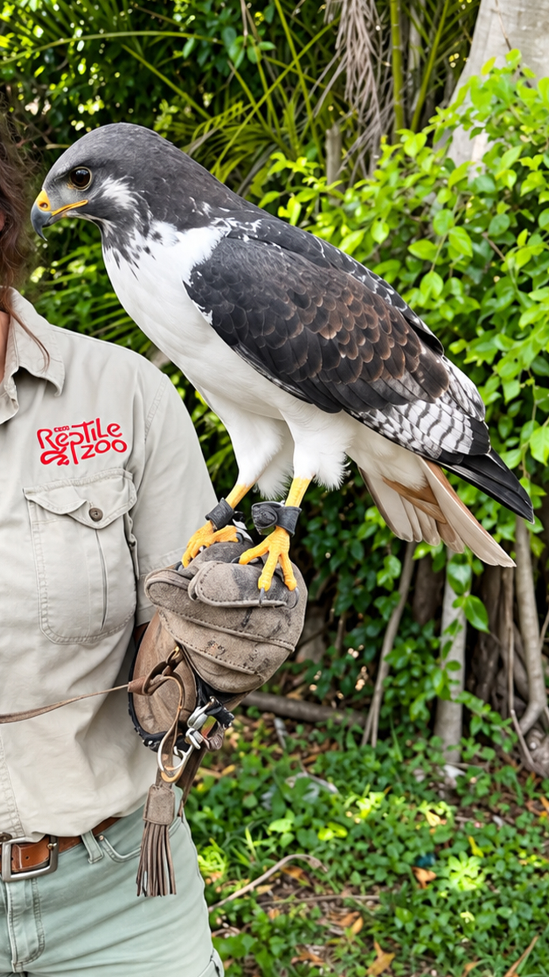 Augur buzzard shows off its surprisingly sweet personality