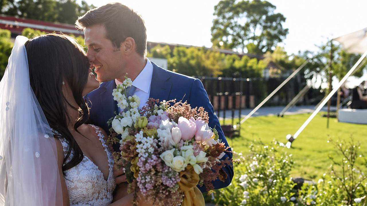 A California wedding with a creative seating chart idea