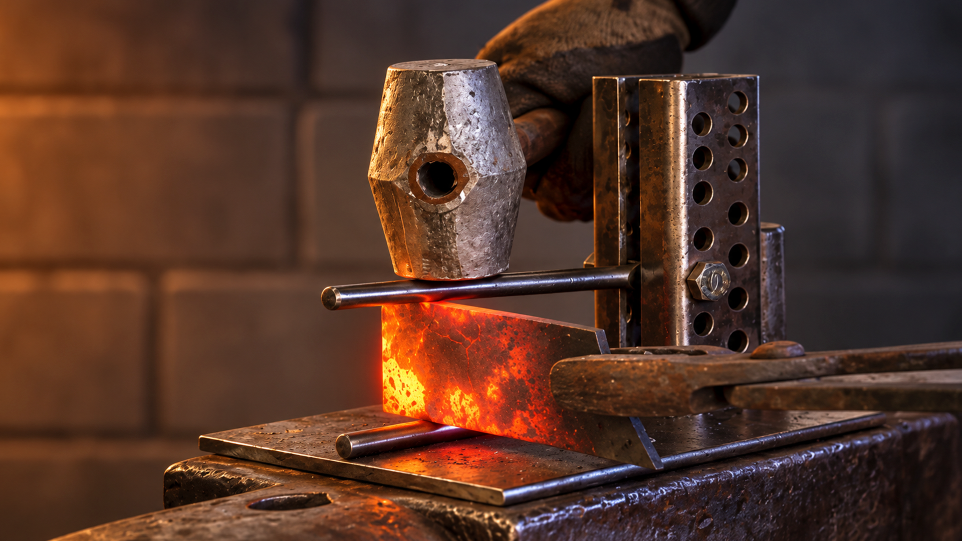 Blacksmithing jig | fullering tool