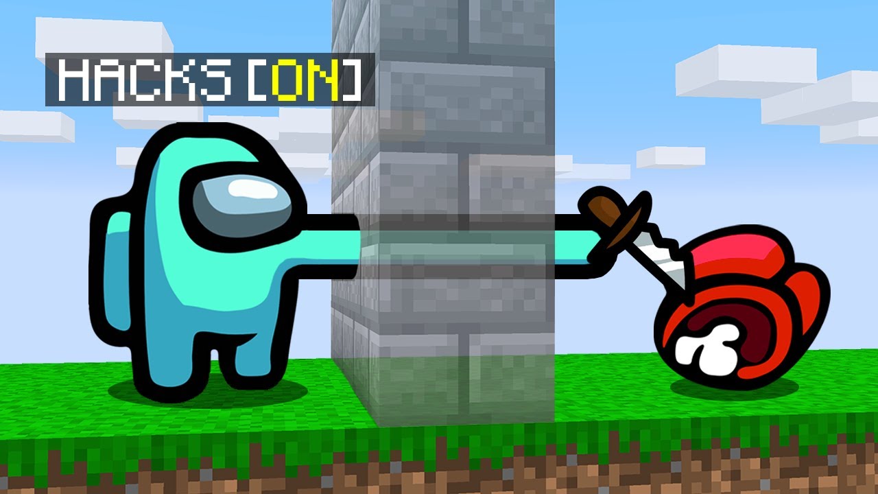 I secretly used hacks in Minecraft Among Us