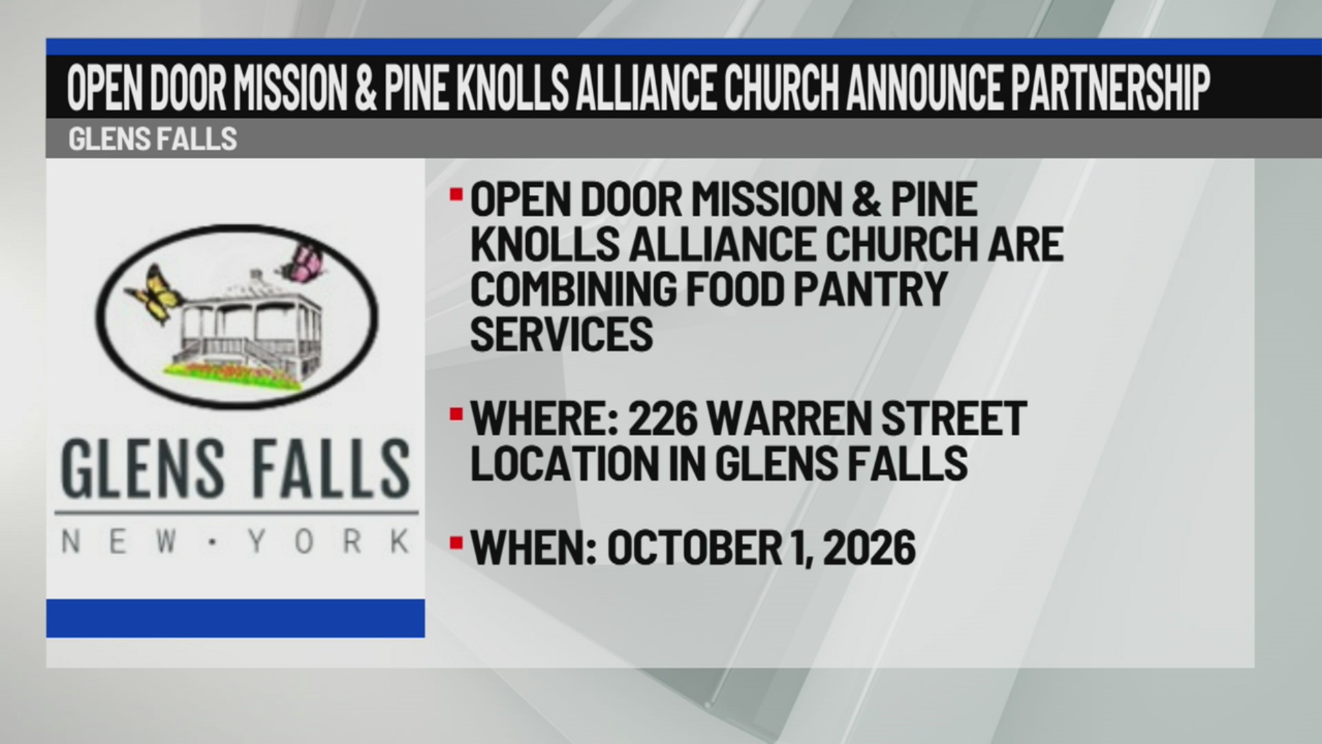 Open Door Mission and Pine Knolls Alliance Church announce partnership ...