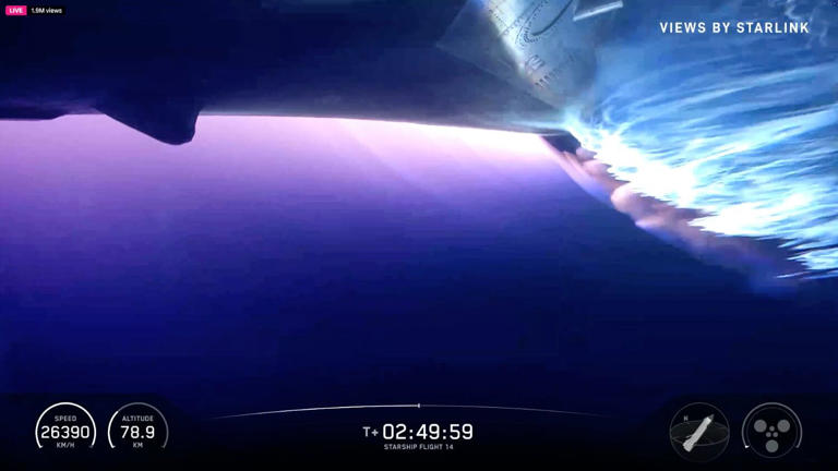 SpaceX launches Starship on giant rocket's first flight to orbit