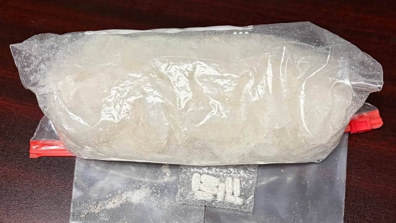 Traffic stop leads to seizure of nearly 500 grams of meth, police say