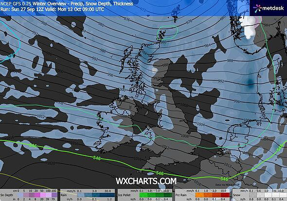 UK weather maps show exact date snow returns - huge blizzard hits in ...