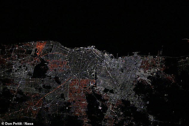 Astronaut photos taken just 13 years apart reveal how night lights have ...