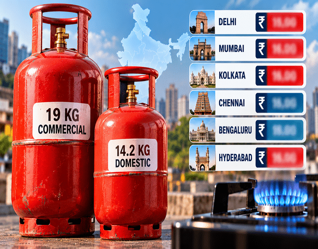 LPG cylinder prices today: Check domestic and commercial gas rates in ...