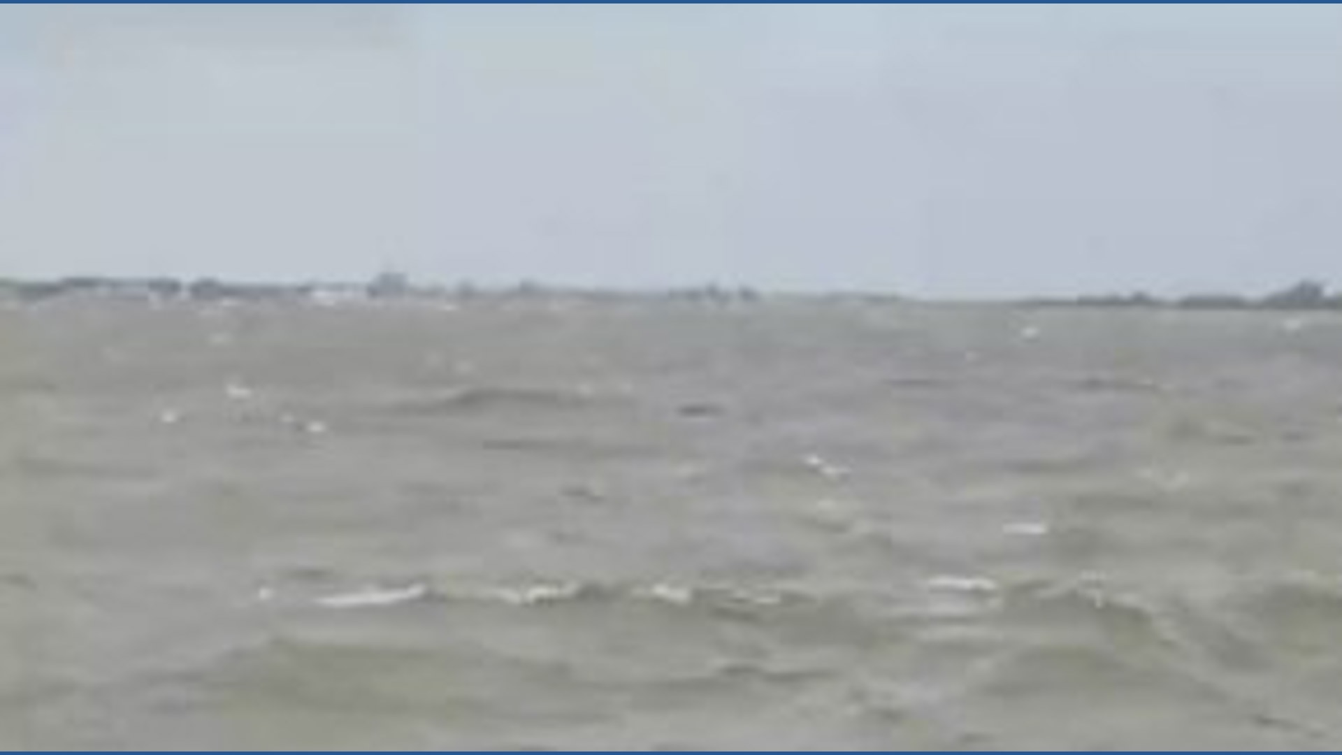 Nor'easter - wind, waves at NY's Rockaway Beach