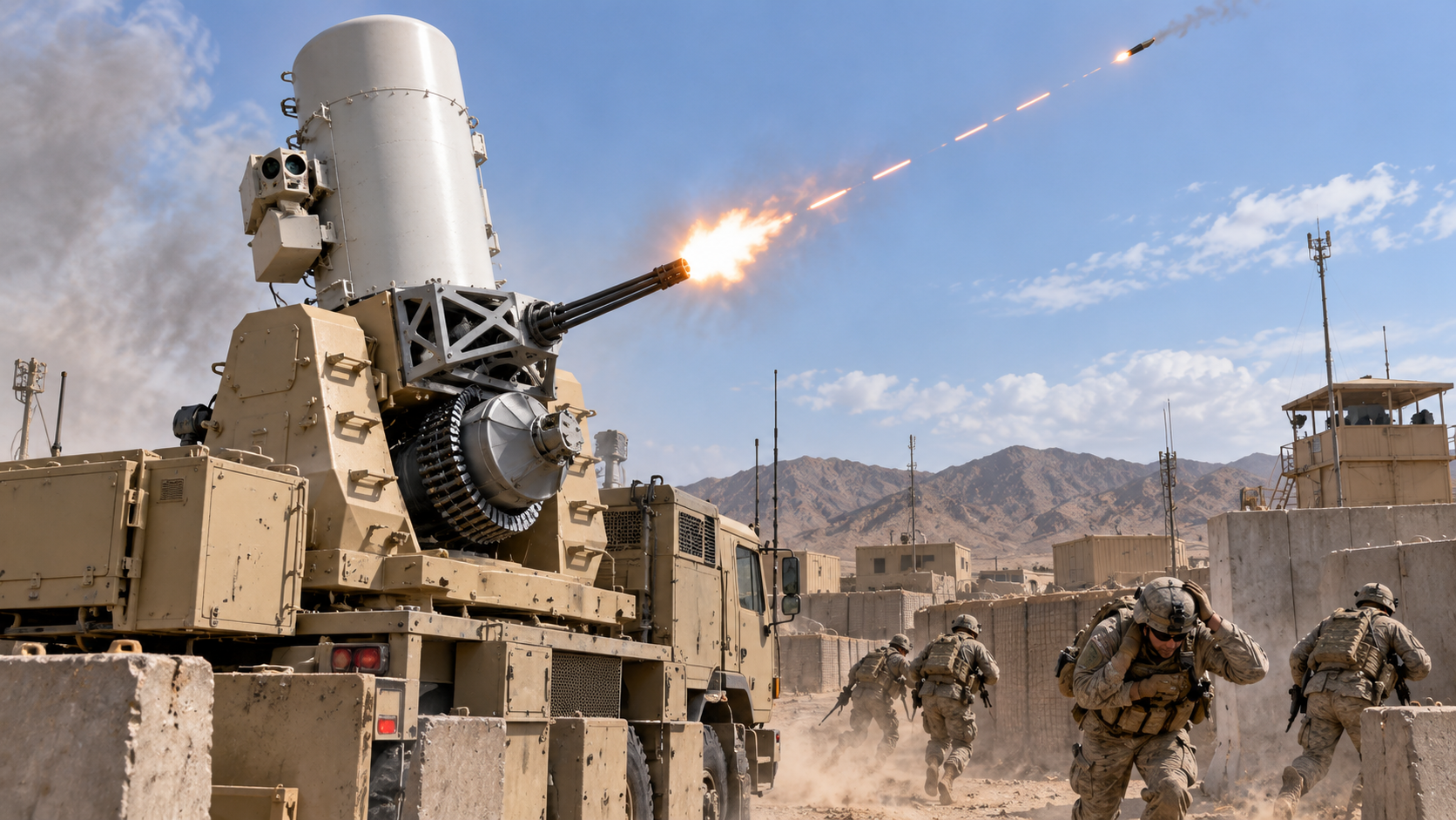 Incoming mortars gave US troops seconds to react. Then this gun opened fire