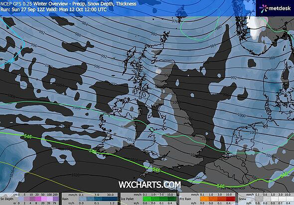 UK weather maps show exact date snow returns - huge blizzard hits in ...