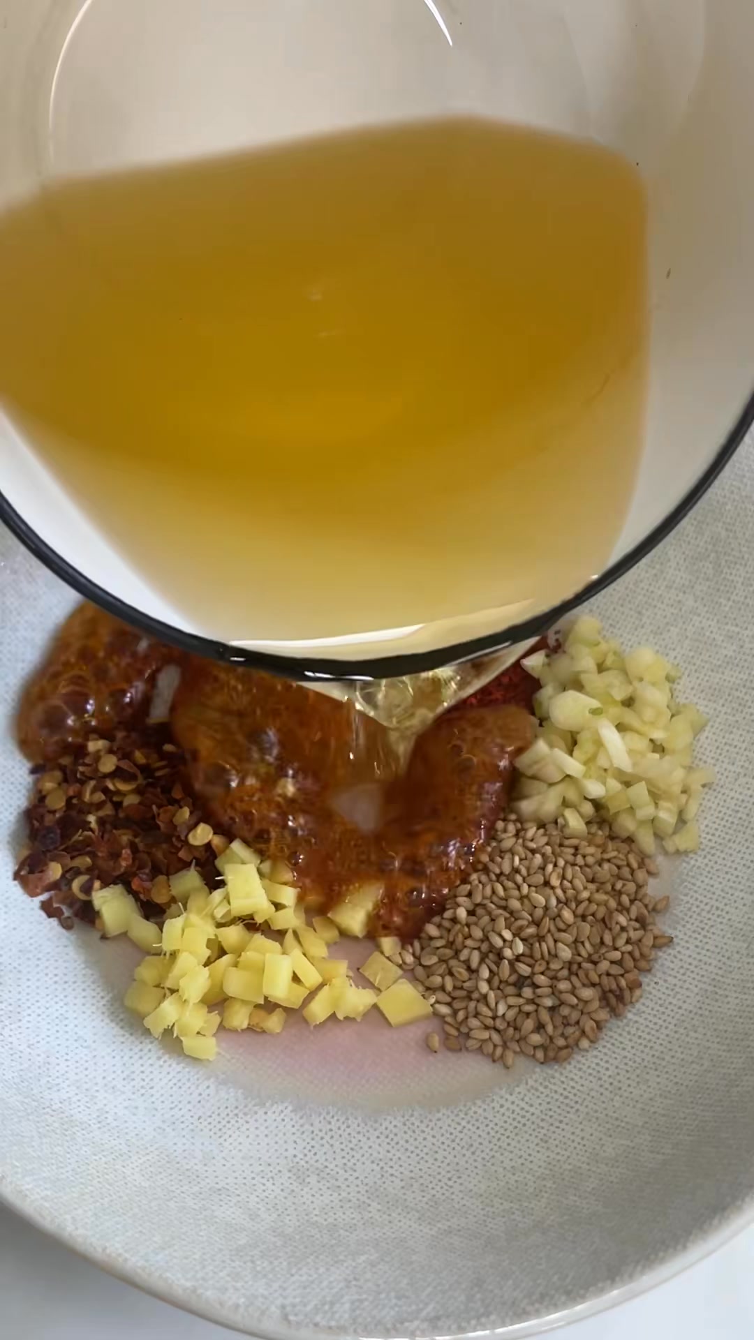 Chili oil on toast