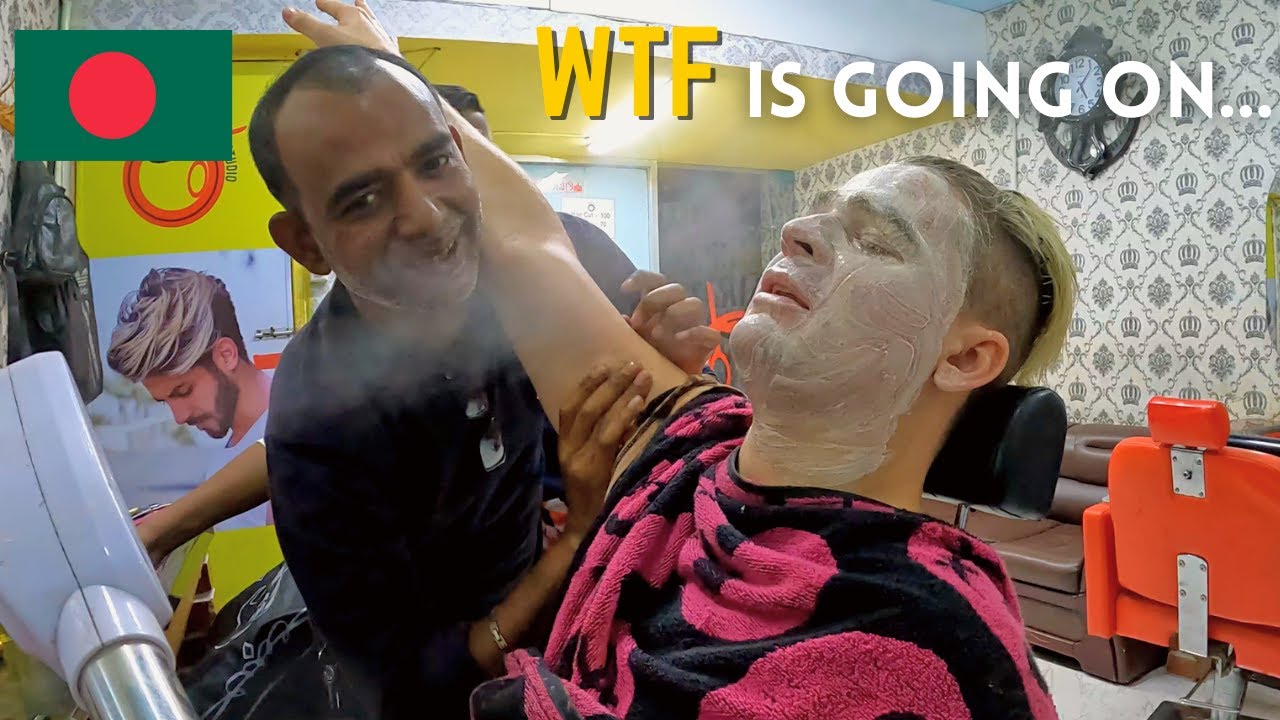 $5 shave gets weird 🇧🇩 Dhaka, Bangladesh