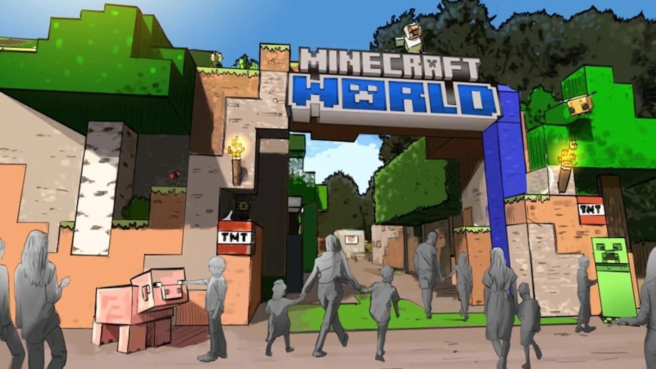 Minecraft World theme park opening in Greater London next year