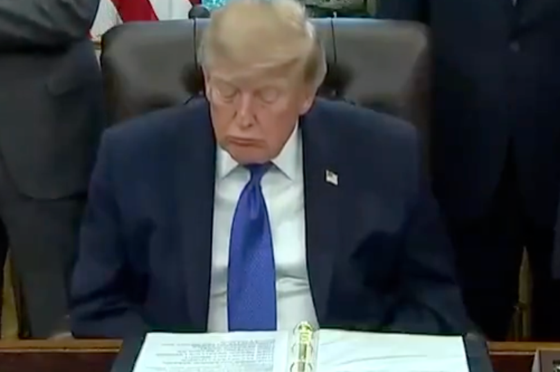 Donald Trump appears to doze off on live TV seconds after slamming ...
