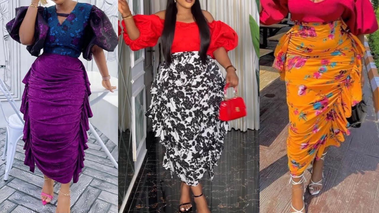 Creating a butterfly ruched skirt with side ruffles
