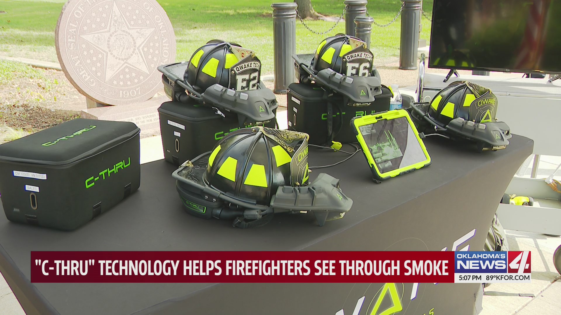 C-thru technology helps firefighters see through smoke