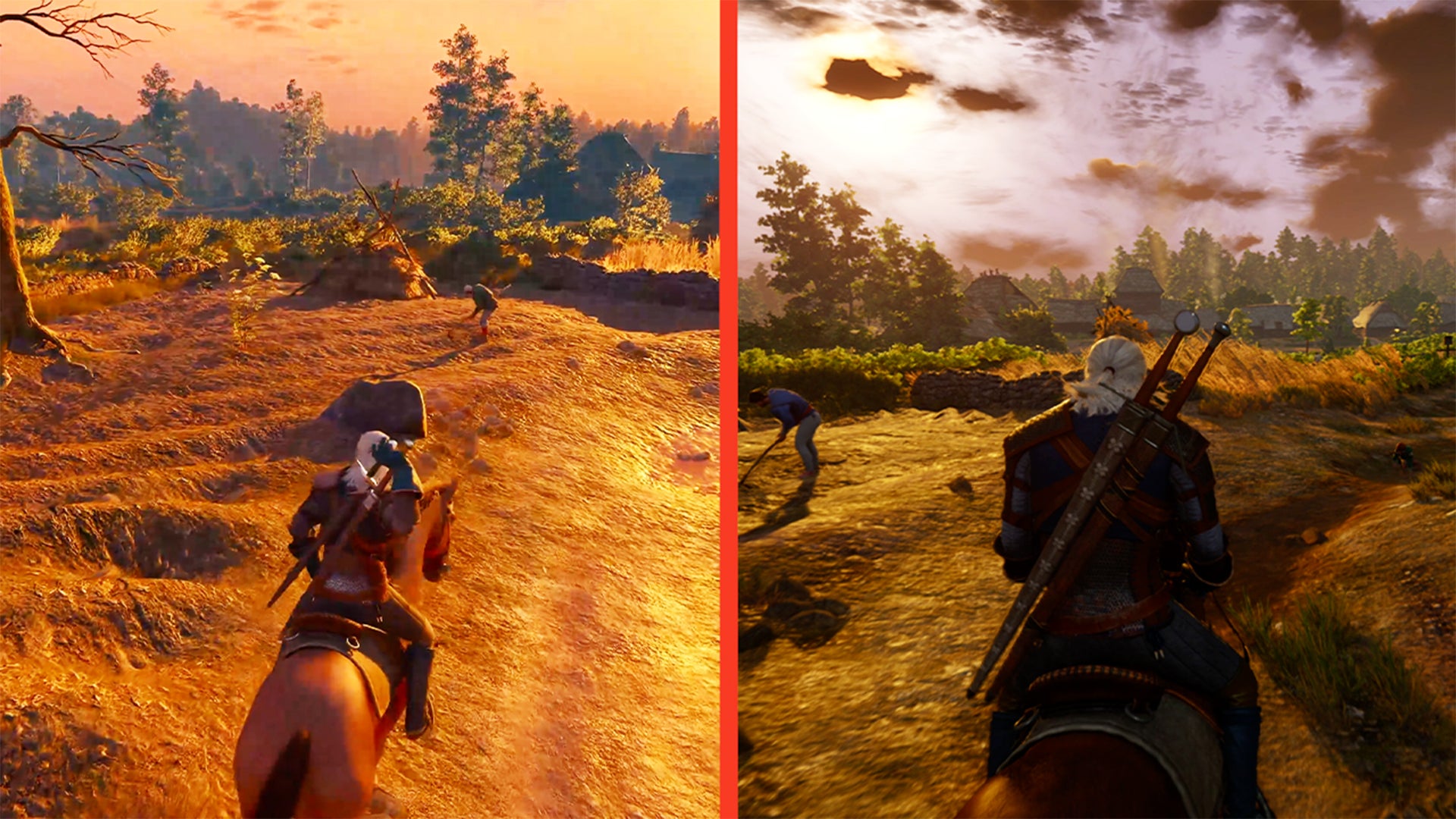 The Witcher 3 remastered - Switch 2 vs PC graphics comparison
