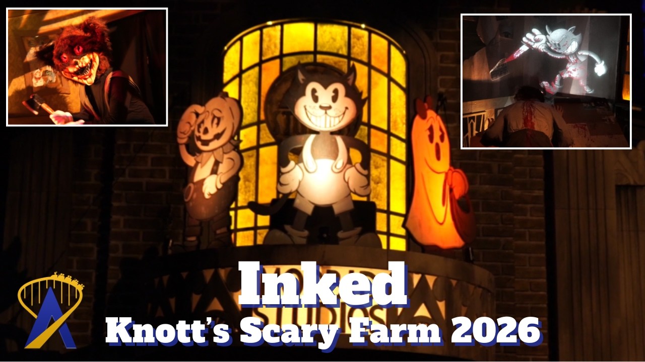 Inked full walkthrough - new haunted maze - Knott's Scary Farm 2026