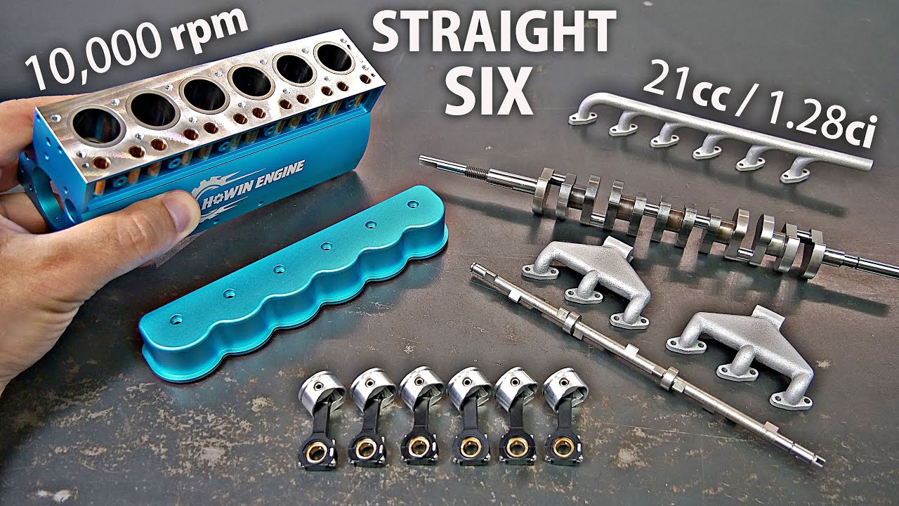 Building and running a miniature inline 6 engine