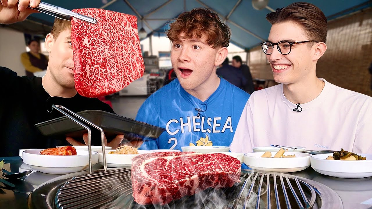 British students try ultimate Korean BBQ at Seoul’s famous Majang meat ...