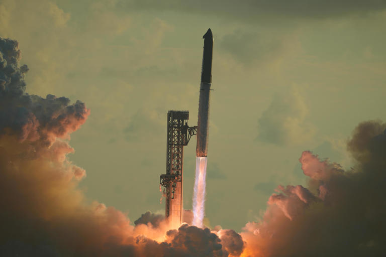 SpaceX launches Starship on giant rocket's first flight to orbit