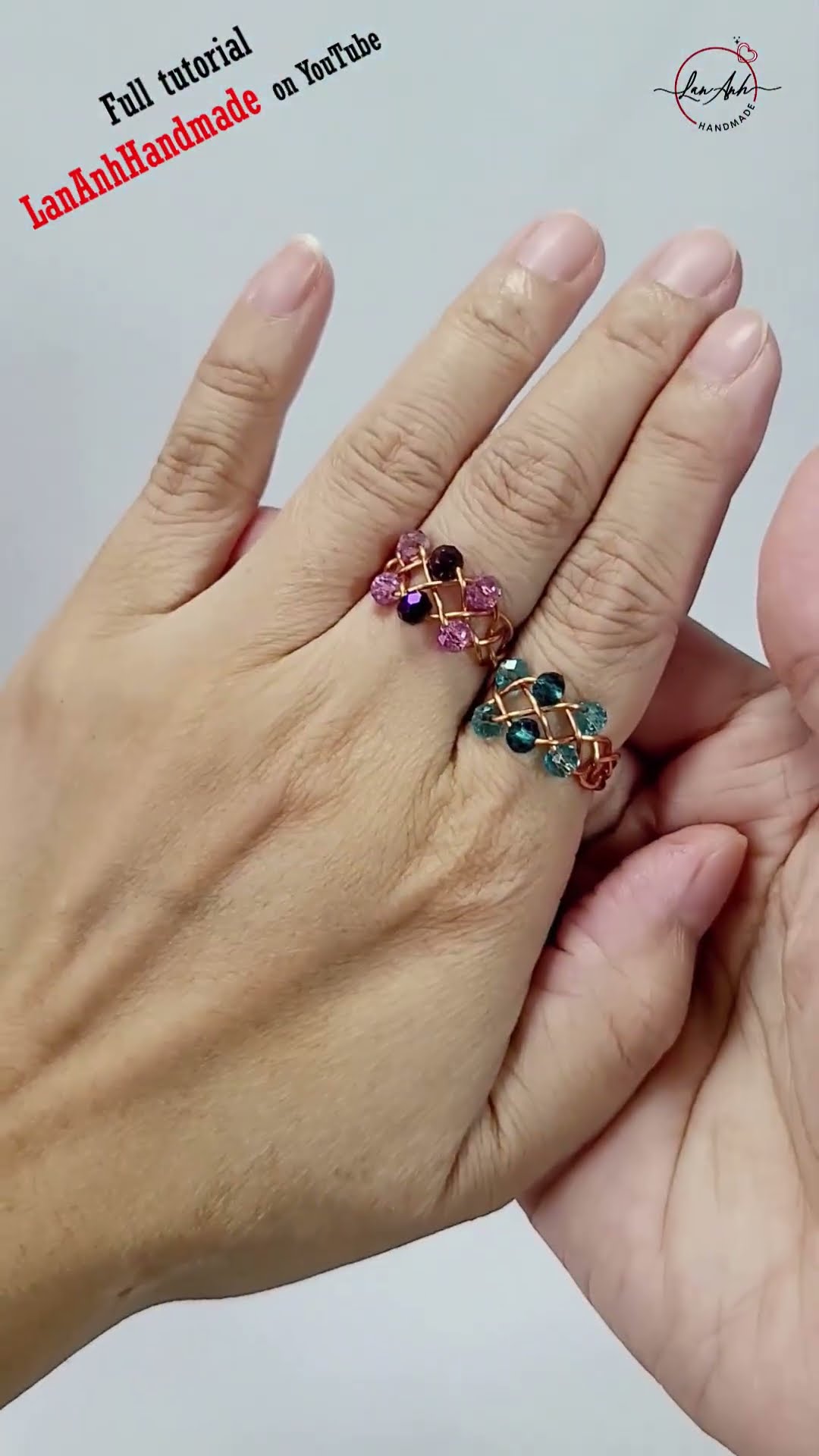 4-strand braid ring - Free tutorial video link above the title # ...