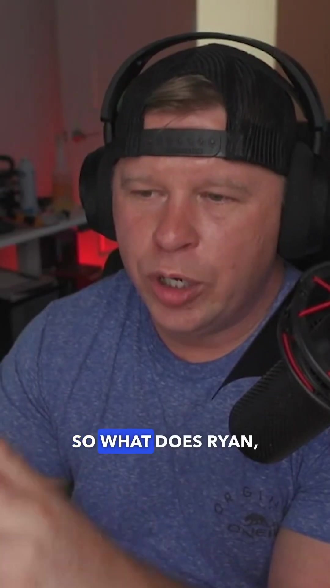 Ryan’s streaming setup for the podcast