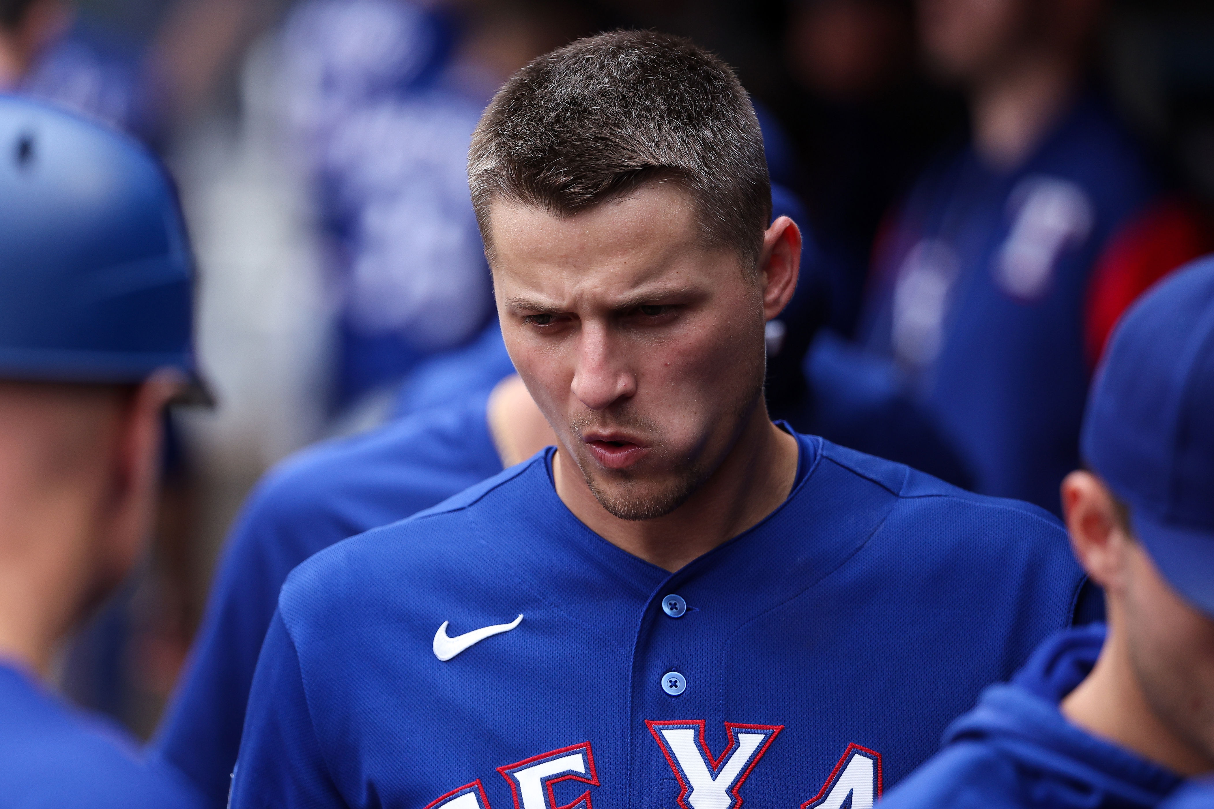Texas Rangers shortstop Corey Seager finished the season with a bone ...