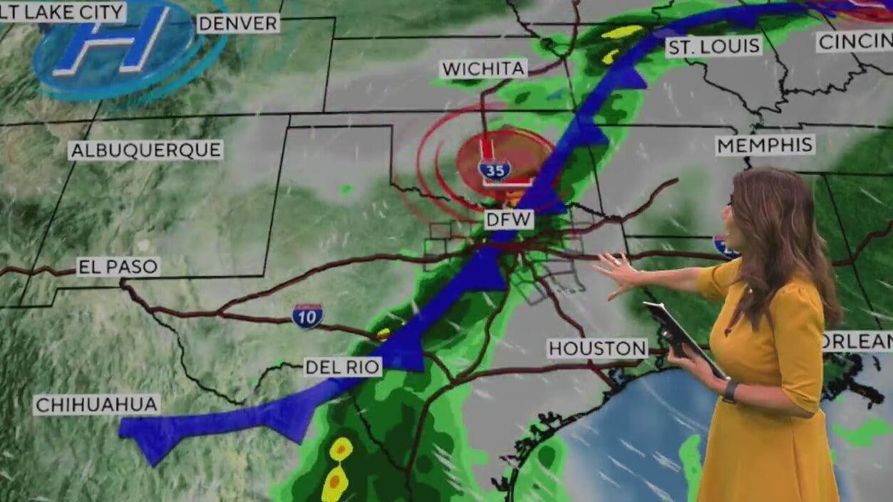 Storms, cooler temperatures head for North Texas