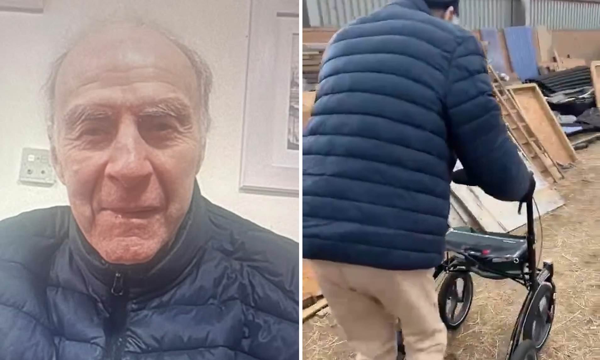 Sir Ranulph Fiennes is taken to isolated farmhouse hidden behind a 6ft gate