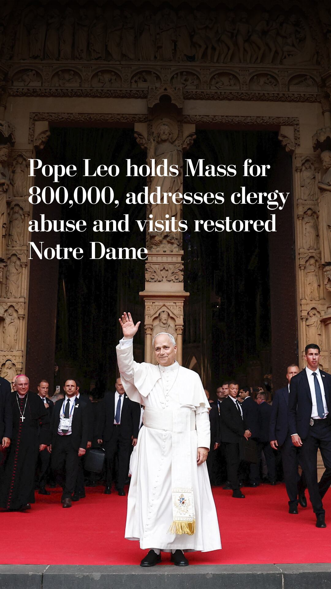 Pope Leo holds Mass for 800,000, addresses clergy abuse and visits ...
