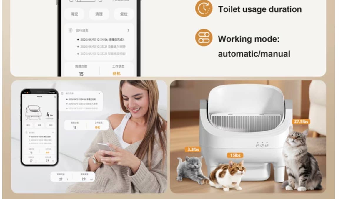 Walmart’s self-cleaning cat litter box is on sale for $190 off