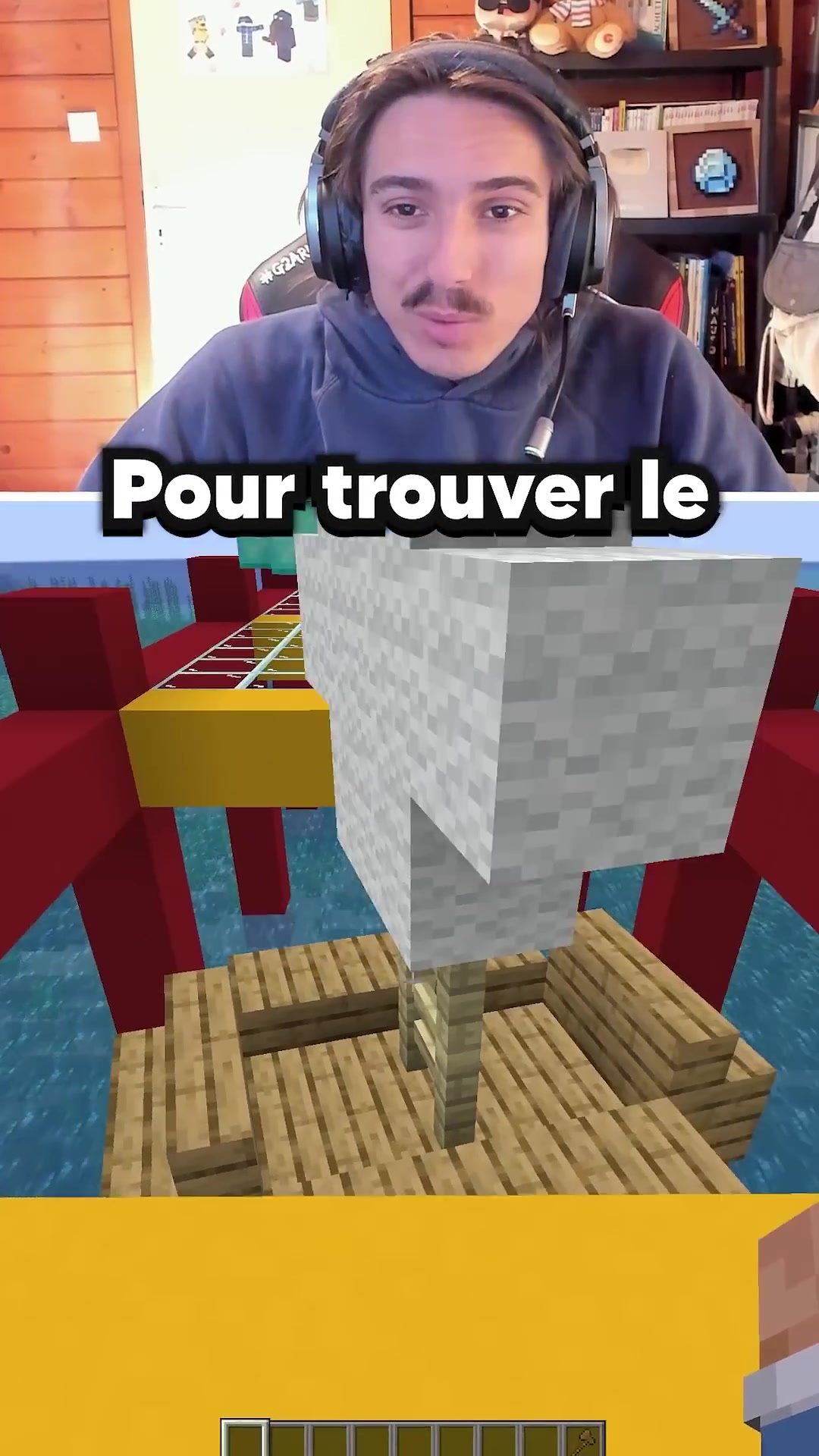 Est-ce que le bateau flotte sur Minecraft? #minecraft #shorts