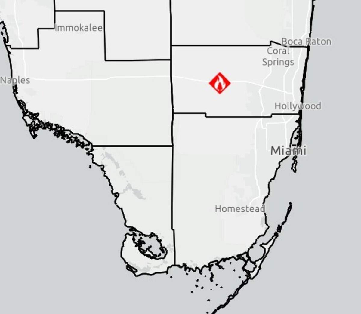 Broward wildfire spreads to more than 260 acres, Florida Forest Service ...