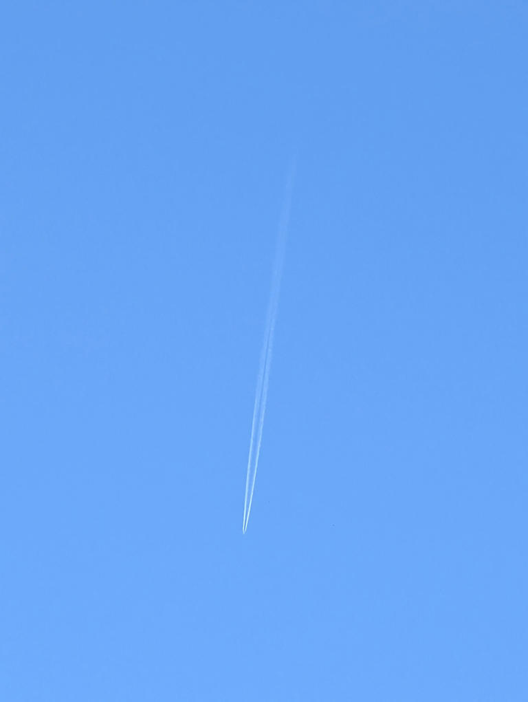 Condensation trails over inland NSW