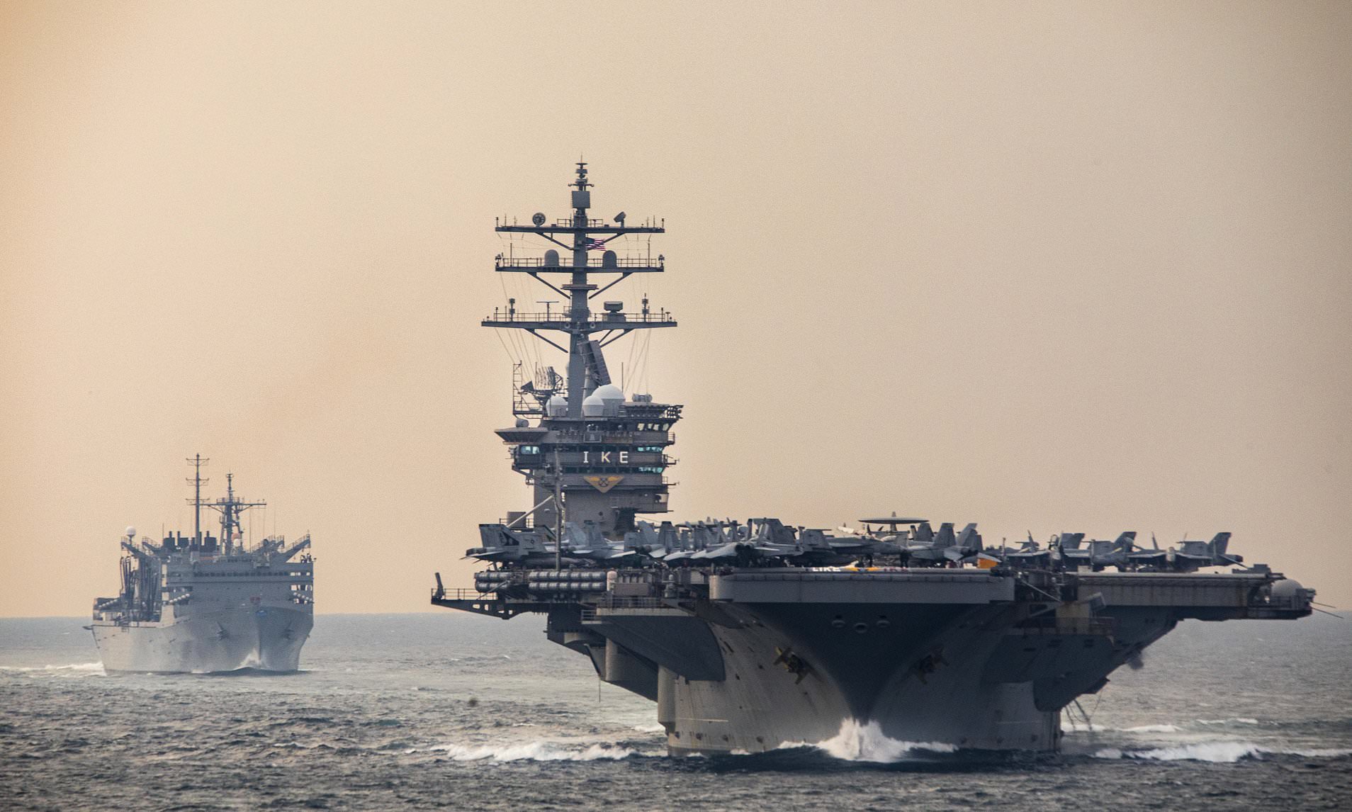 Navy pilots forced to eject from aircraft after mishap aboard USS ...