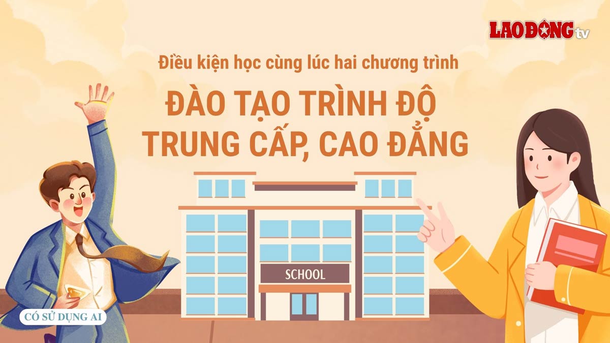 Điều kiện học cùng lúc hai chương trình đào tạo trình độ trung cấp, cao đẳng