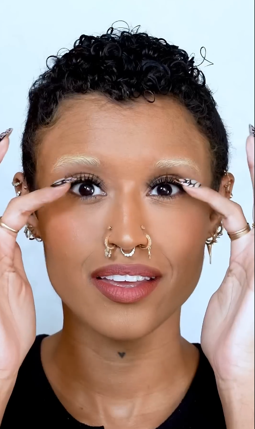 Applying DIY lashes for extended wear