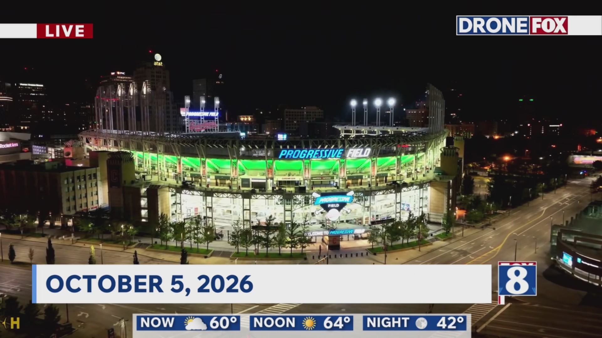Progressive Field ahead of Game 2!