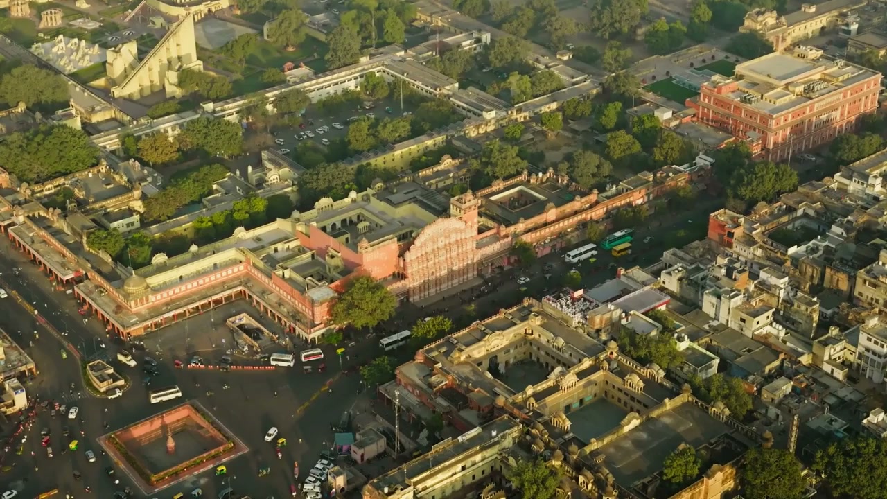 Hawa Mahal, Índia: Tour com drone pelo Palácio dos Ventos