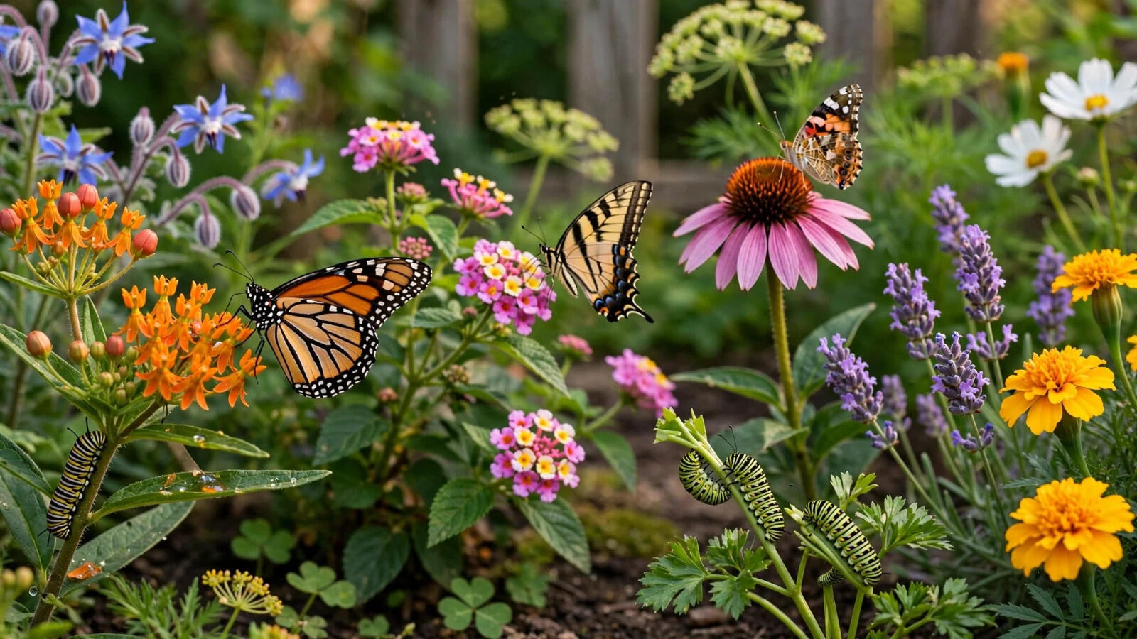 Why do certain plants attract butterflies but not other insects?