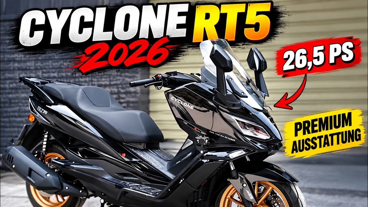 2026 Cyclone RT5: Viel Technik, 26,5 PS, 250 ccm & erstaunlicher Preis