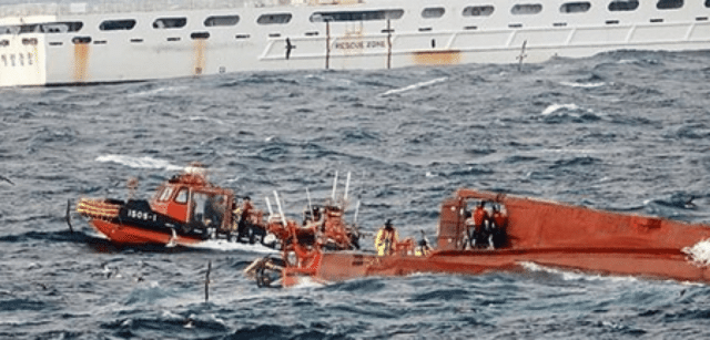 Fishing boat capsizes near Jeju Island, two missing and nine rescued