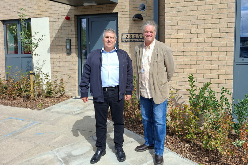 Accessible wheelchair ramp ends in a step at new Keynsham council houses