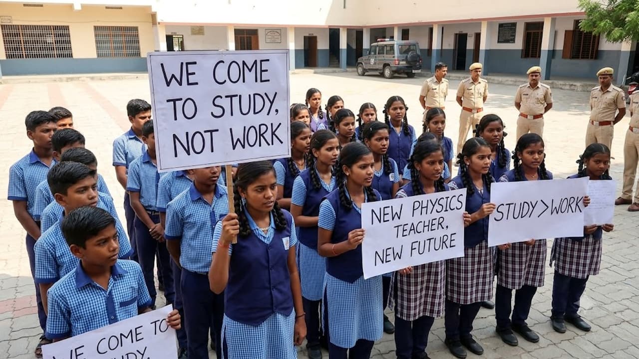 We come to study, not work: Gen Alpha students protest against teacher ...