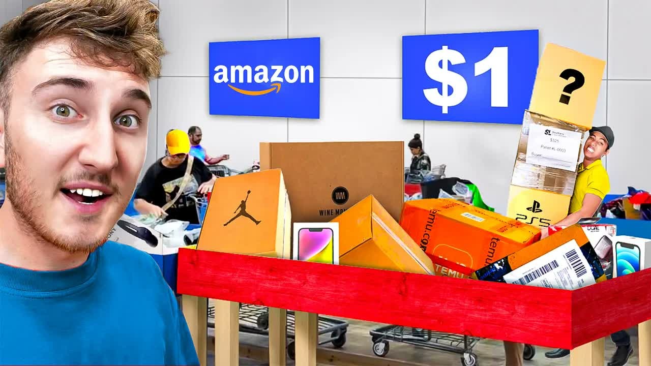 He went to the Amazon returns store - and everything was $1