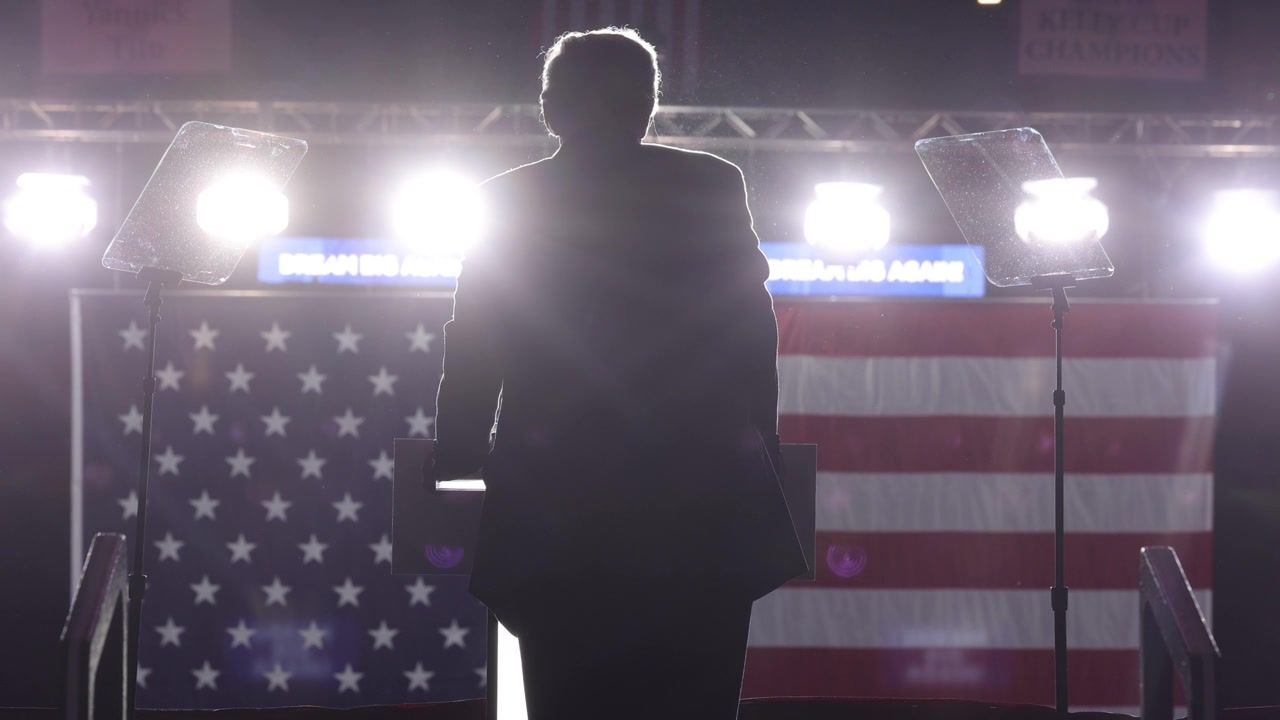 ‘Exhausted’ Trump ditches tie as Natalie Harp ‘cut’ from footage