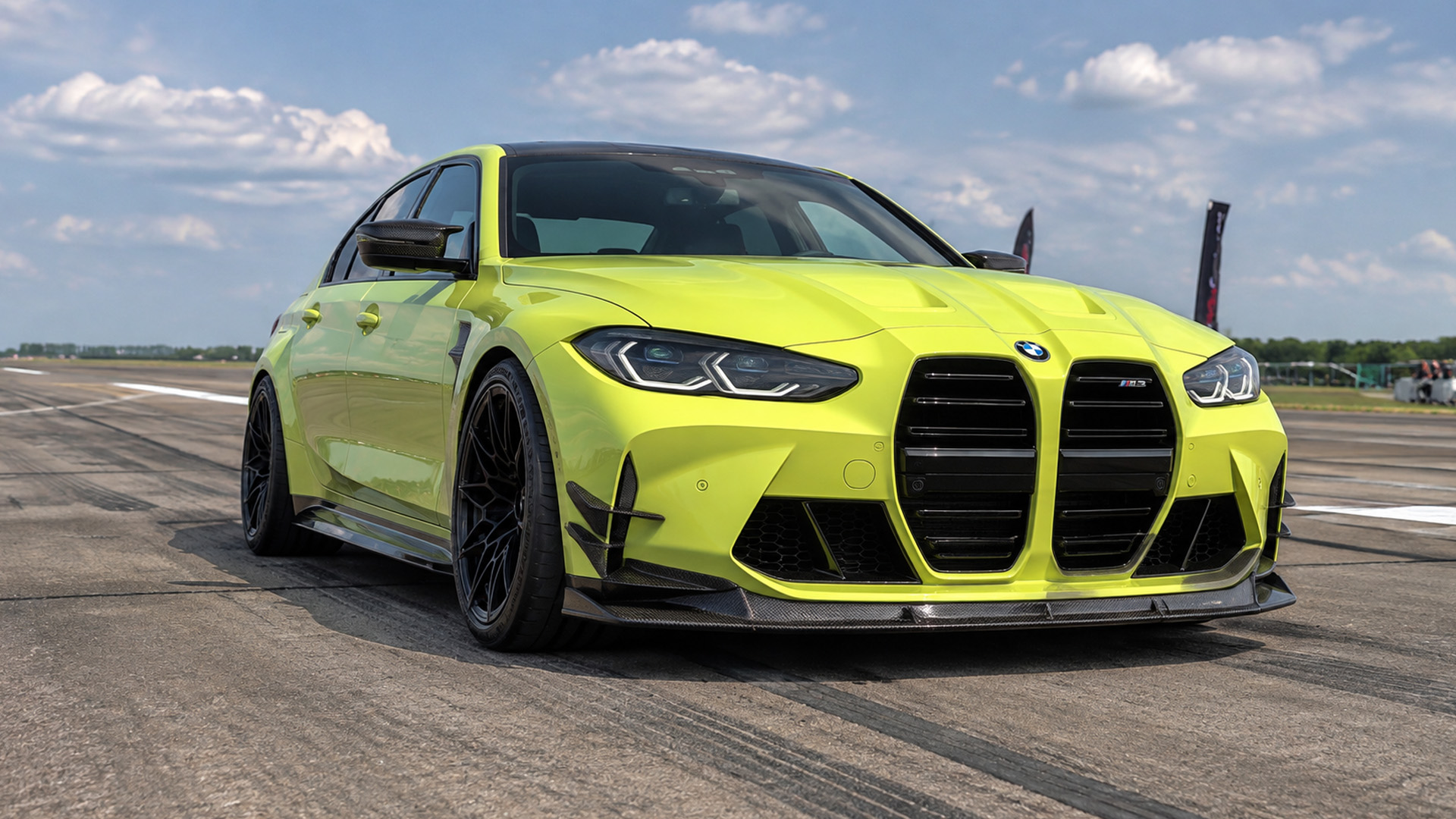 BMW M3 G80 competition shows its aggressive track setup