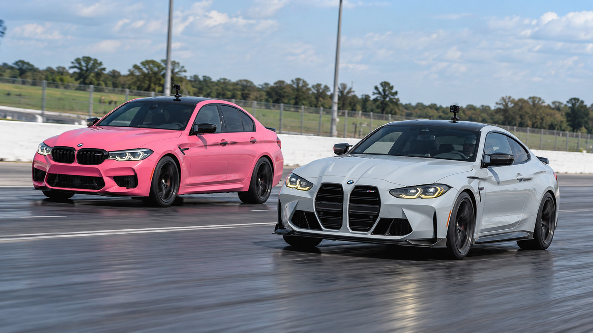Tuned BMW M4 battles 750HP BMW M5 drag race