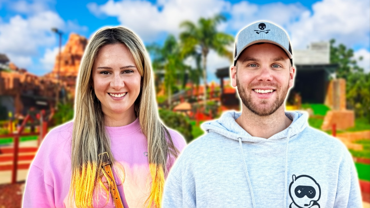 This mega mini golf match took a wild turn! Massive courses!